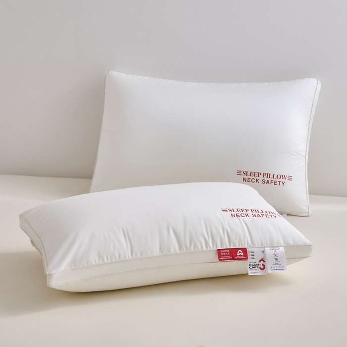 91家纺网 家纺一手货源 找家纺 帝诺妮枕芯坊 2025春夏新款A类全棉三防枕 枕头枕芯 全棉三防高枕 48x74cm/只