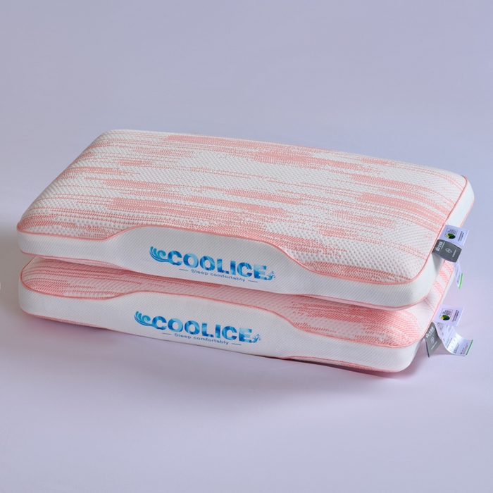 91家纺网 家纺一手货源 找家纺 帝诺妮枕芯坊 2025春夏新款亲肤记忆枕 枕头枕芯 亲肤记忆枕-粉色 40x70cm/只