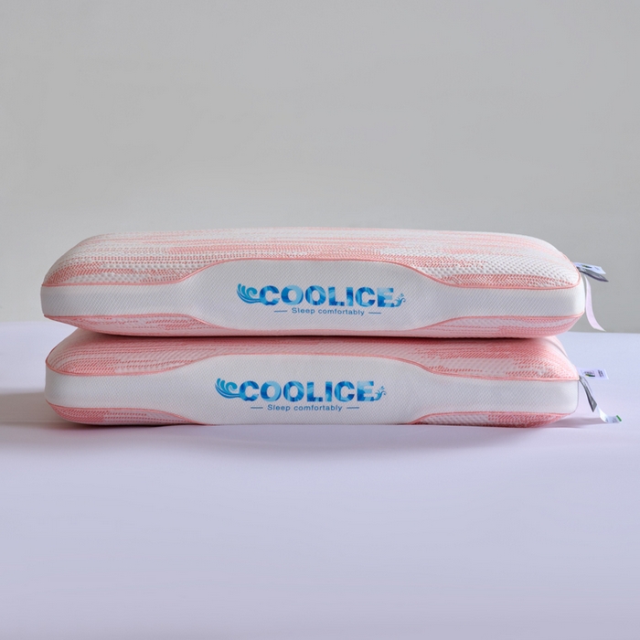 91家纺网 家纺一手货源 找家纺 帝诺妮枕芯坊 2025春夏新款亲肤记忆枕 枕头枕芯 亲肤记忆枕-粉色 40x70cm/只