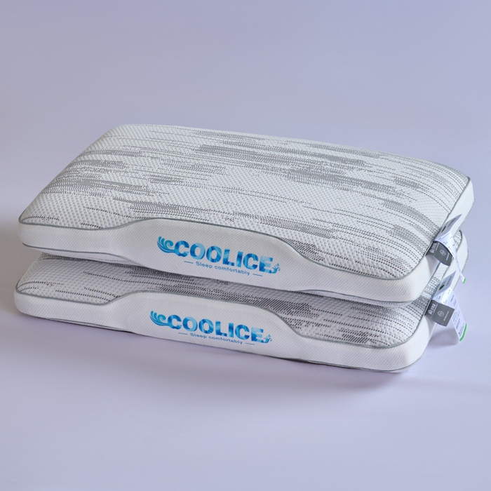 91家纺网 家纺一手货源 找家纺 帝诺妮枕芯坊 2025春夏新款亲肤记忆枕 枕头枕芯 亲肤记忆枕-灰色 40x70cm/只