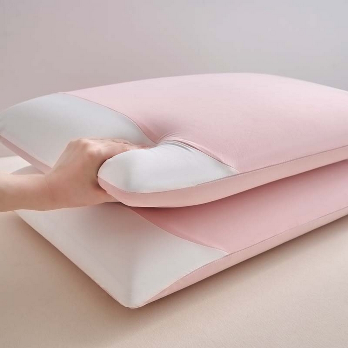 91家纺网 家纺一手货源 找家纺 帝诺妮枕芯坊 2025春夏新款凉感记忆枕 枕头枕芯 凉感记忆枕-粉色 40x70cm/只