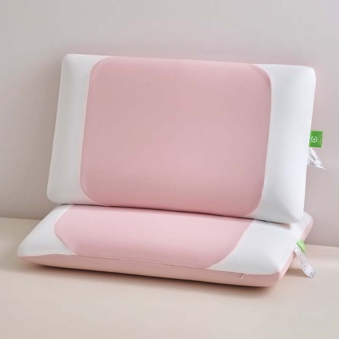 91家纺网 家纺一手货源 找家纺 帝诺妮枕芯坊 2025春夏新款凉感记忆枕 枕头枕芯 凉感记忆枕-粉色 40x70cm/只