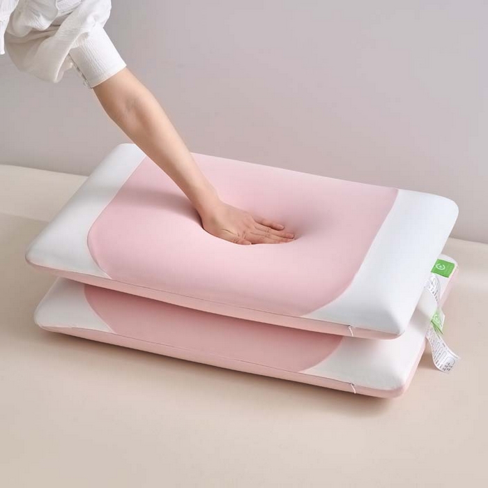 91家纺网 家纺一手货源 找家纺 帝诺妮枕芯坊 2025春夏新款凉感记忆枕 枕头枕芯 凉感记忆枕-粉色 40x70cm/只