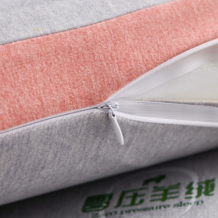 91家纺网 家纺一手货源 找家纺 帝诺妮枕芯坊 2025春夏新款零压羊绒记忆枕 枕头枕芯 零压羊绒记忆枕-橙色 40x70cm/只