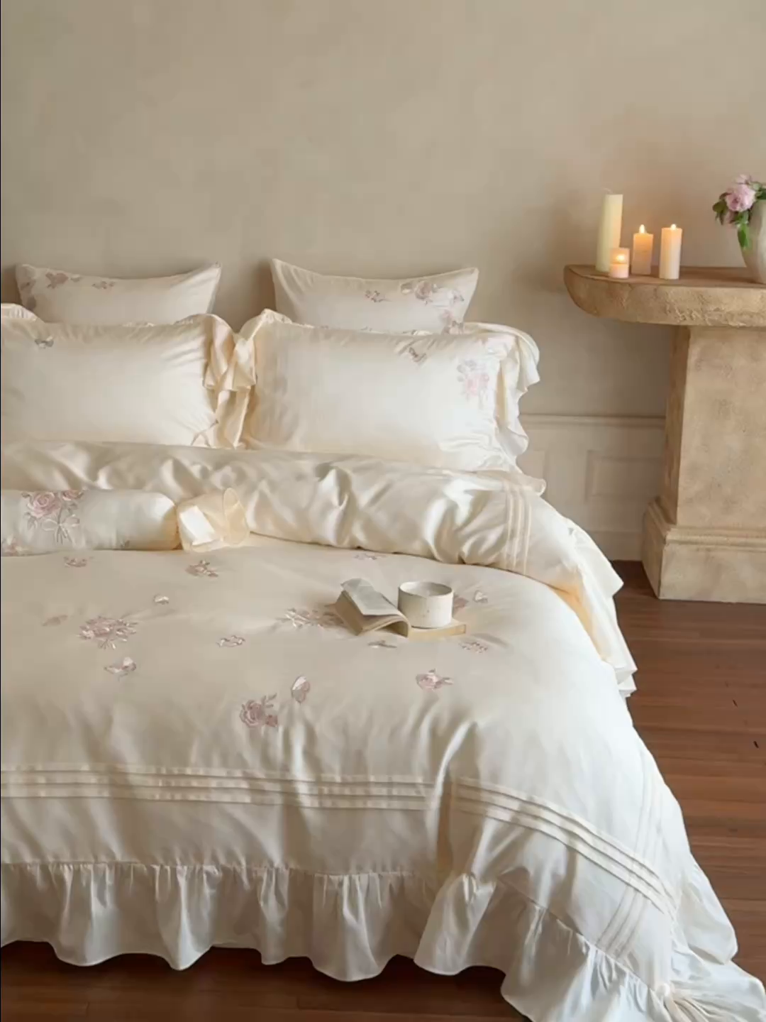 91家纺网 家纺一手货源 找家纺 （总）MIU缪家居 2025新款亲肤舒适100支全棉纯棉四件套-花溪