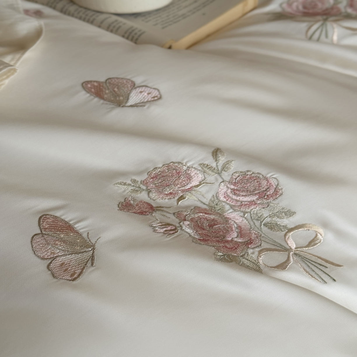 91家纺网 家纺一手货源 找家纺 （总）MIU缪家居 2025新款亲肤舒适100支全棉纯棉四件套-花溪