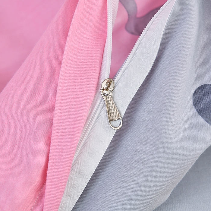 91家纺网 家纺一手货源 找家纺 乐旗家纺 2024新款13372小清新床单款-床笠款-三件套-六件套 字母甜心