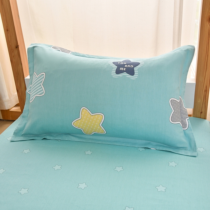 91家纺网 家纺一手货源 找家纺 乐旗家纺 2024新款13372小清新床单款-床笠款-三件套-六件套 星空