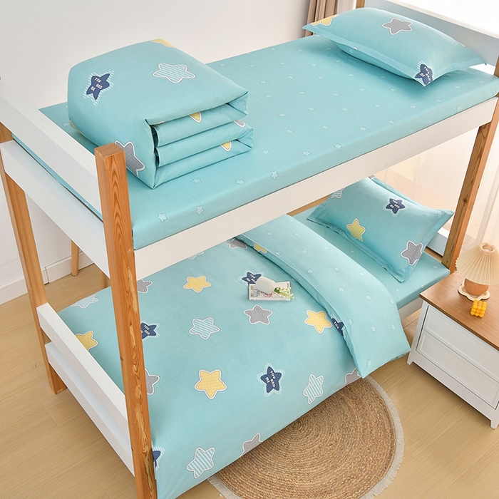 91家纺网 家纺一手货源 找家纺 乐旗家纺 2024新款13372小清新床单款-床笠款-三件套-六件套 星空