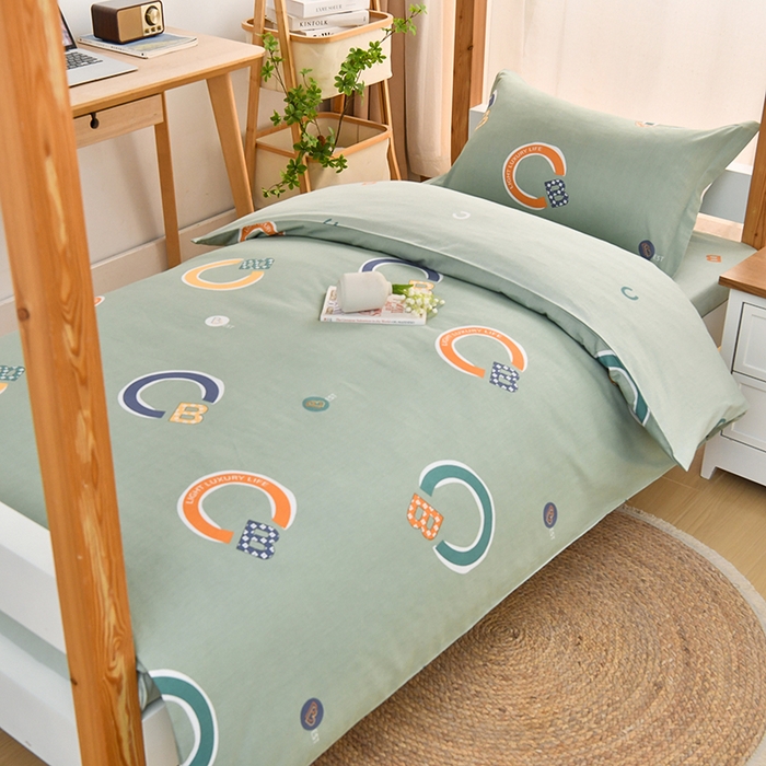 91家纺网 家纺一手货源 找家纺 乐旗家纺 2024新款13372小清新床单款-床笠款-三件套-六件套 维卡