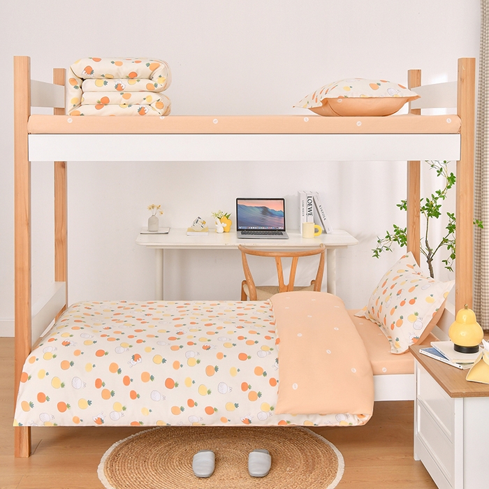 91家纺网 家纺一手货源 找家纺 乐旗家纺 2024新款13372小清新床单款-床笠款-三件套-六件套 抱抱萝