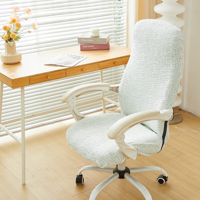 91家纺网 家纺一手货源 找家纺 （总）丝绮鹿 2025新款竹节雪尼尔拉链款电脑椅套