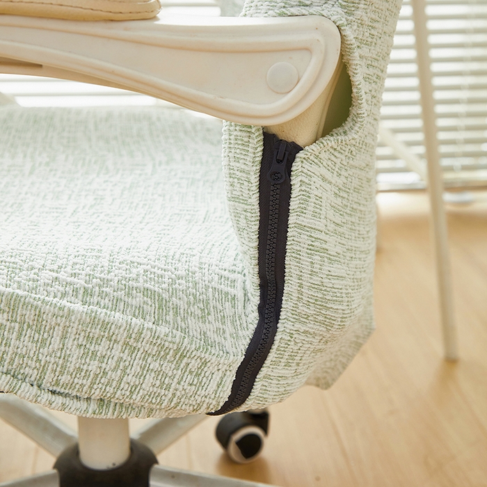 91家纺网 家纺一手货源 找家纺 （总）丝绮鹿 2025新款竹节雪尼尔拉链款电脑椅套