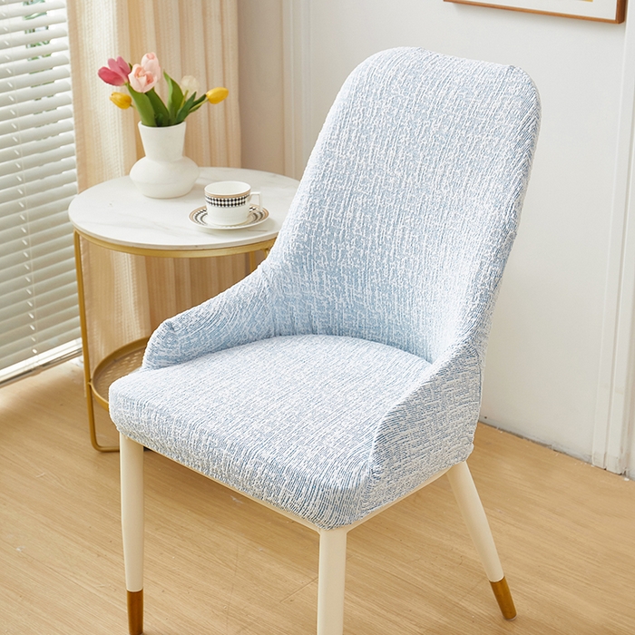 91家纺网 家纺一手货源 找家纺 丝绮鹿 2025新款竹节雪尼尔小扶手椅套 竹节雪尼尔-迷雾蓝
