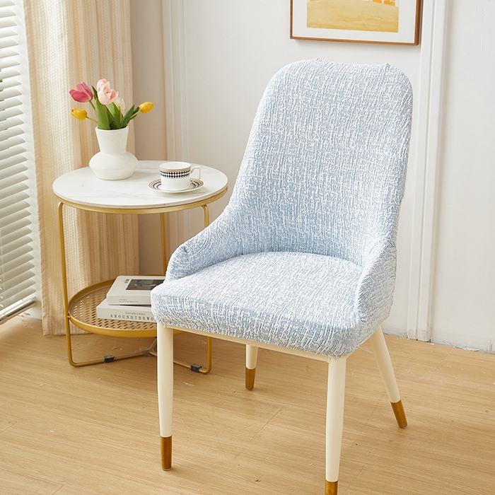 91家纺网 家纺一手货源 找家纺 丝绮鹿 2025新款竹节雪尼尔小扶手椅套 竹节雪尼尔-迷雾蓝