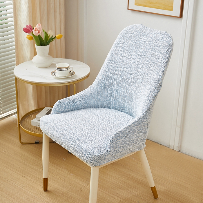 91家纺网 家纺一手货源 找家纺 丝绮鹿 2025新款竹节雪尼尔小扶手椅套 竹节雪尼尔-迷雾蓝