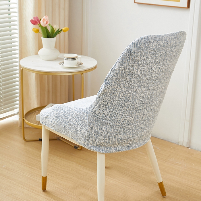 91家纺网 家纺一手货源 找家纺 丝绮鹿 2025新款竹节雪尼尔小扶手椅套 竹节雪尼尔-迷雾蓝