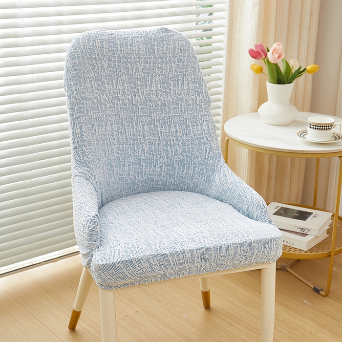 91家纺网 家纺一手货源 找家纺 丝绮鹿 2025新款竹节雪尼尔小扶手椅套 竹节雪尼尔-迷雾蓝