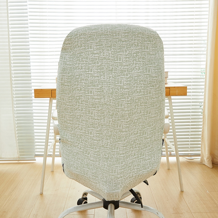 91家纺网 家纺一手货源 找家纺 丝绮鹿 2025新款竹节雪尼尔拉链款电脑椅套 竹节雪尼尔-薄荷绿