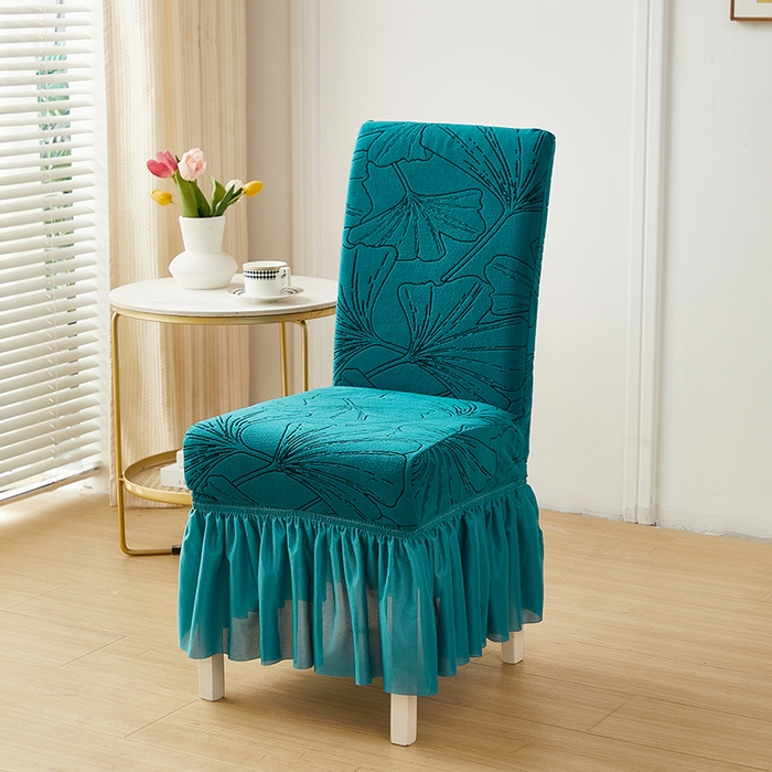 91家纺网 家纺一手货源 找家纺 （总）丝绮鹿 2025新款银杏叶裙摆款椅套