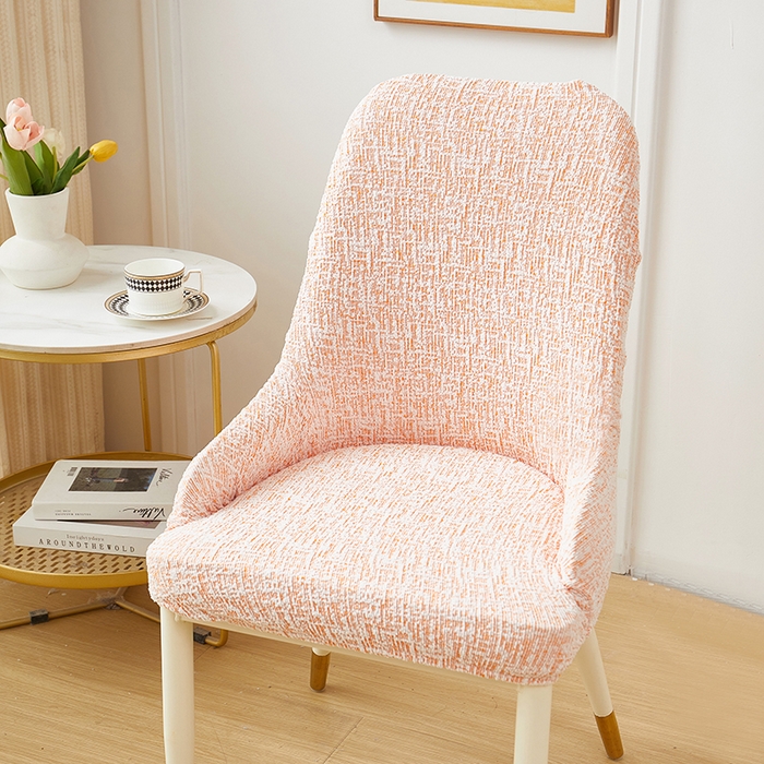 91家纺网 家纺一手货源 找家纺 丝绮鹿 2025新款竹节雪尼尔小扶手椅套 竹节雪尼尔-奶油橘