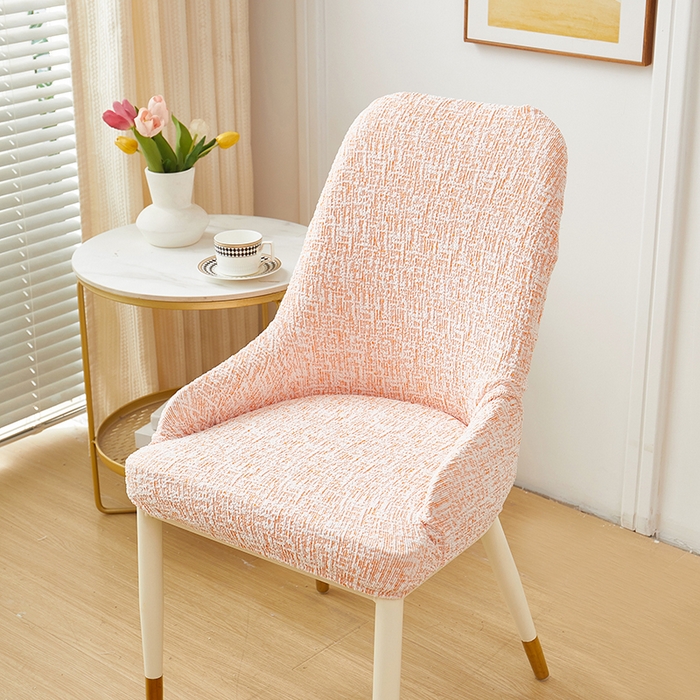 91家纺网 家纺一手货源 找家纺 丝绮鹿 2025新款竹节雪尼尔小扶手椅套 竹节雪尼尔-奶油橘