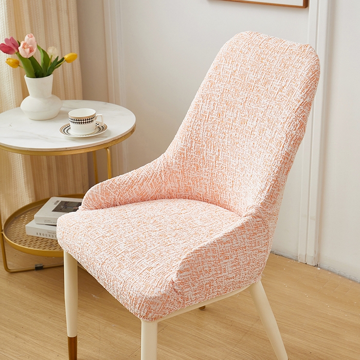 91家纺网 家纺一手货源 找家纺 丝绮鹿 2025新款竹节雪尼尔小扶手椅套 竹节雪尼尔-奶油橘