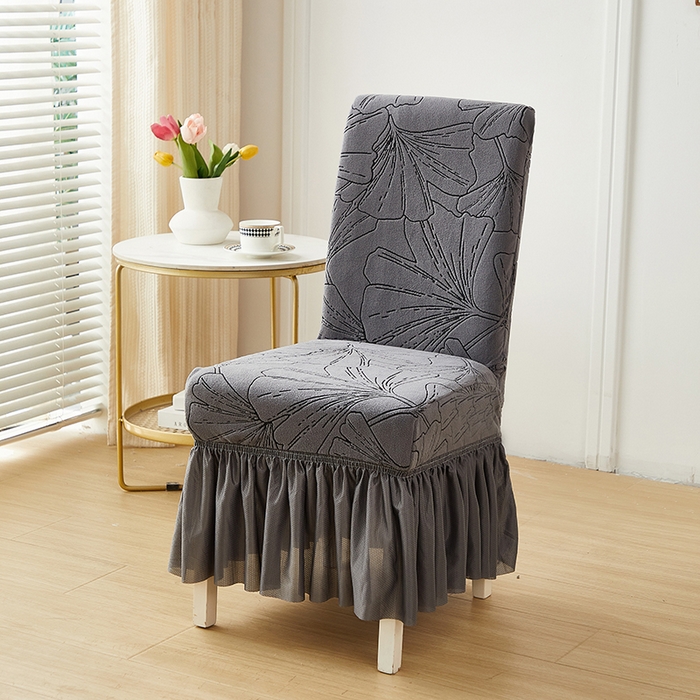 91家纺网 家纺一手货源 找家纺 （总）丝绮鹿 2025新款银杏叶裙摆款椅套