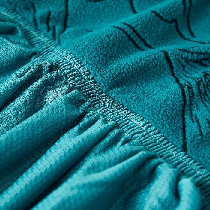 91家纺网 家纺一手货源 找家纺 丝绮鹿 2025新款银杏叶裙摆款椅套 银杏叶-黛蓝