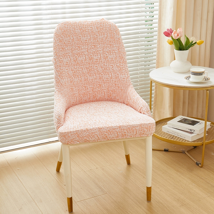 91家纺网 家纺一手货源 找家纺 丝绮鹿 2025新款竹节雪尼尔小扶手椅套 竹节雪尼尔-奶油橘