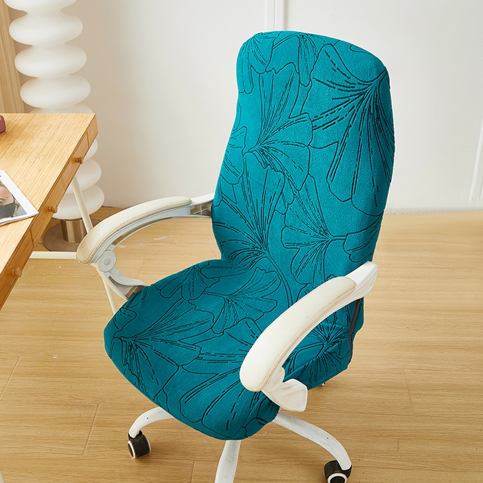 91家纺网 家纺一手货源 找家纺 （总）丝绮鹿 2025新款银杏叶拉链款办公电脑椅套