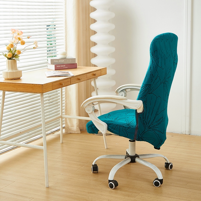 91家纺网 家纺一手货源 找家纺 （总）丝绮鹿 2025新款银杏叶拉链款办公电脑椅套