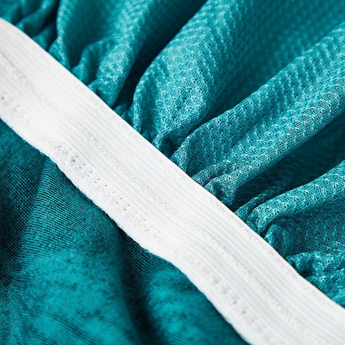 91家纺网 家纺一手货源 找家纺 丝绮鹿 2025新款银杏叶裙摆款椅套 银杏叶-黛蓝