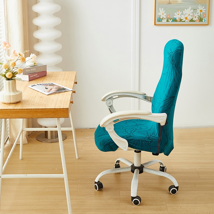 91家纺网 家纺一手货源 找家纺 （总）丝绮鹿 2025新款银杏叶拉链款办公电脑椅套