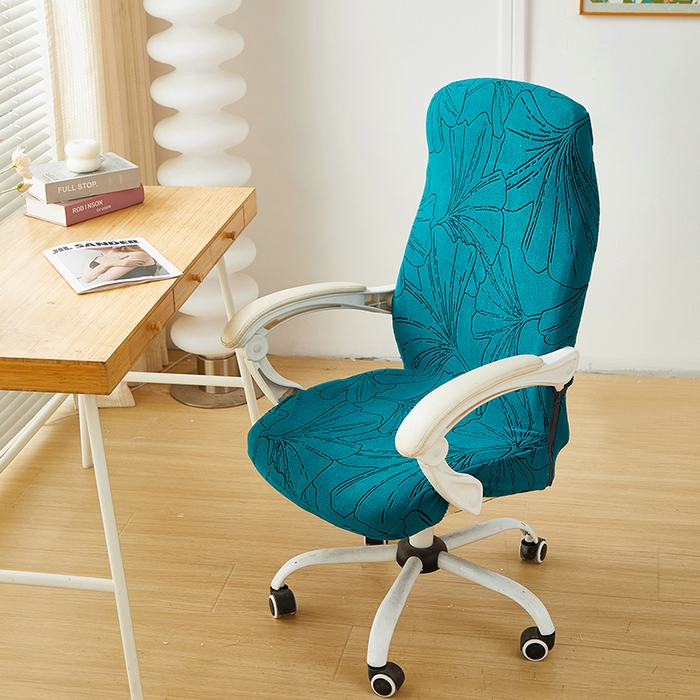 91家纺网 家纺一手货源 找家纺 （总）丝绮鹿 2025新款银杏叶拉链款办公电脑椅套