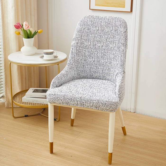 91家纺网 家纺一手货源 找家纺 丝绮鹿 2025新款竹节雪尼尔小扶手椅套 竹节雪尼尔-深中灰
