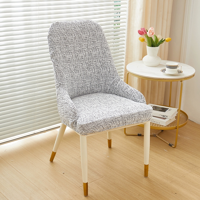 91家纺网 家纺一手货源 找家纺 丝绮鹿 2025新款竹节雪尼尔小扶手椅套 竹节雪尼尔-深中灰