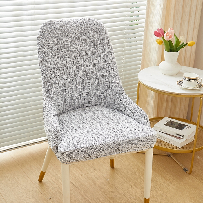 91家纺网 家纺一手货源 找家纺 丝绮鹿 2025新款竹节雪尼尔小扶手椅套 竹节雪尼尔-深中灰