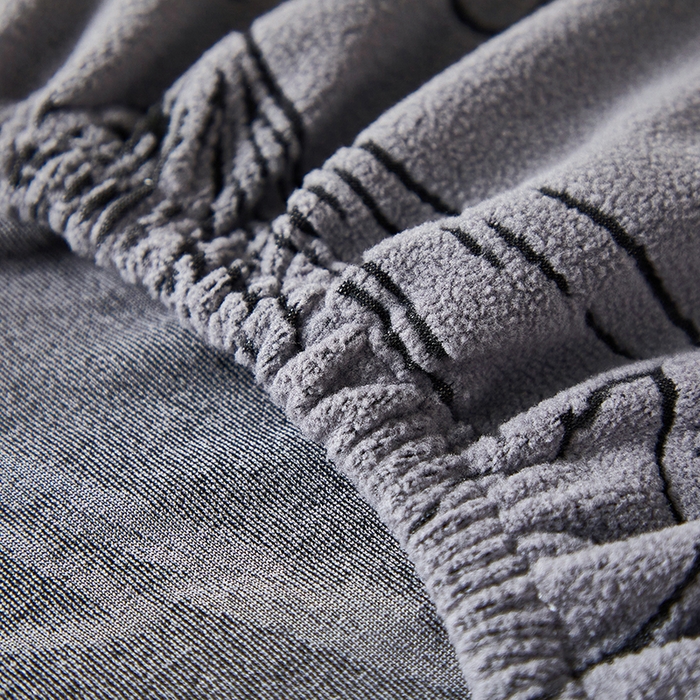 91家纺网 家纺一手货源 找家纺 丝绮鹿 2025新款银杏叶松紧款椅套 银杏叶-绅士灰