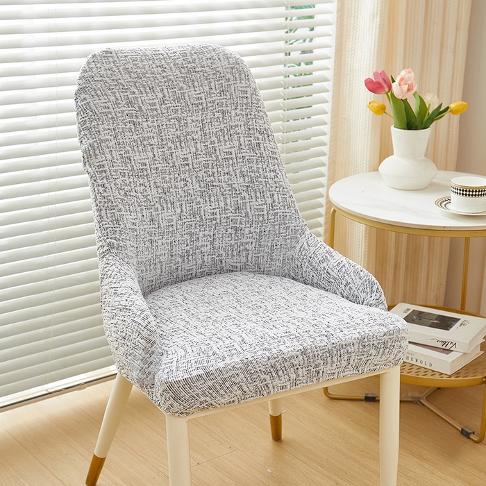 91家纺网 家纺一手货源 找家纺 丝绮鹿 2025新款竹节雪尼尔小扶手椅套 竹节雪尼尔-深中灰
