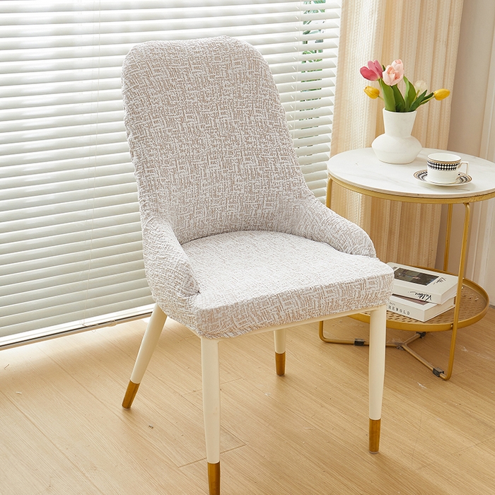 91家纺网 家纺一手货源 找家纺 丝绮鹿 2025新款竹节雪尼尔小扶手椅套 竹节雪尼尔-温柔咖