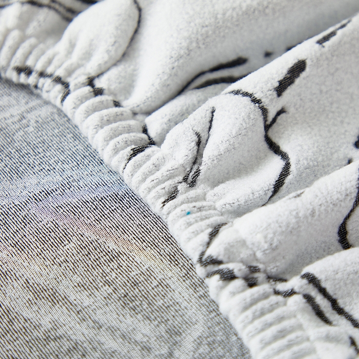 91家纺网 家纺一手货源 找家纺 丝绮鹿 2025新款银杏叶松紧款椅套 银杏叶-象牙白