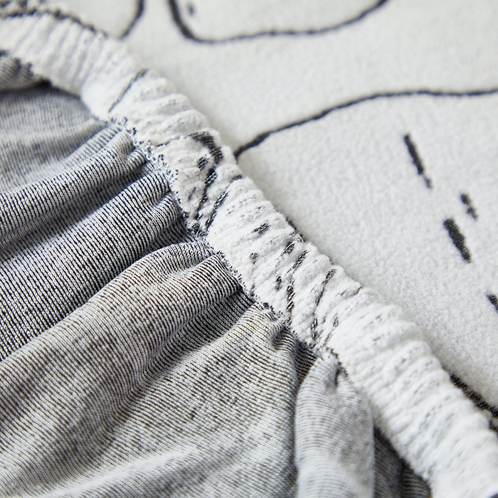 91家纺网 家纺一手货源 找家纺 丝绮鹿 2025新款银杏叶松紧款椅套 银杏叶-象牙白