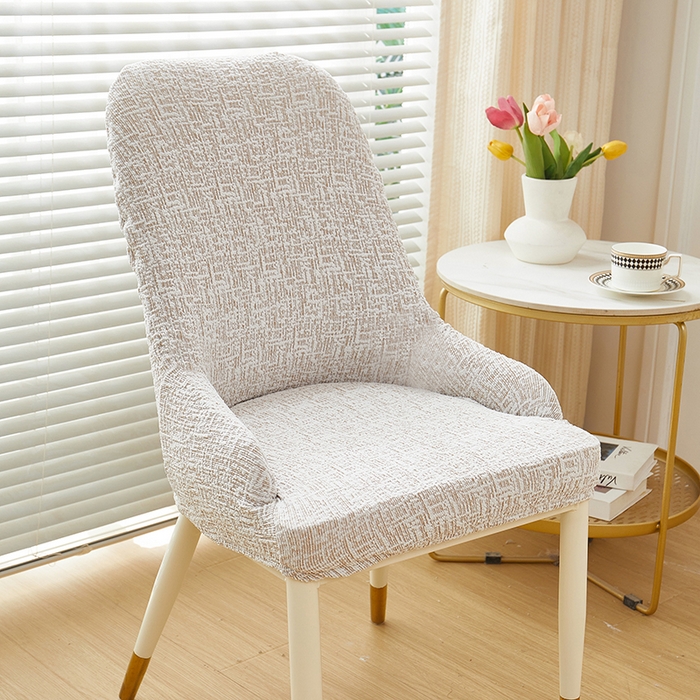 91家纺网 家纺一手货源 找家纺 丝绮鹿 2025新款竹节雪尼尔小扶手椅套 竹节雪尼尔-温柔咖