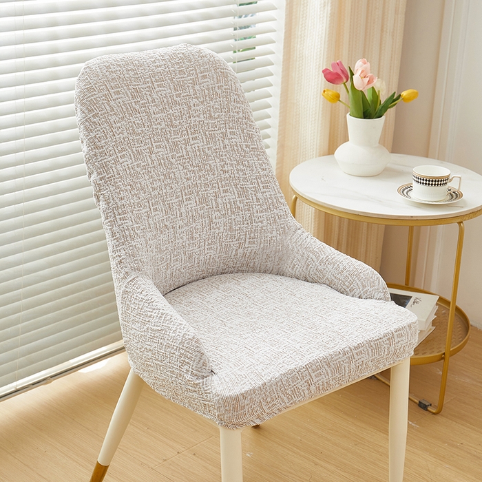 91家纺网 家纺一手货源 找家纺 丝绮鹿 2025新款竹节雪尼尔小扶手椅套 竹节雪尼尔-温柔咖