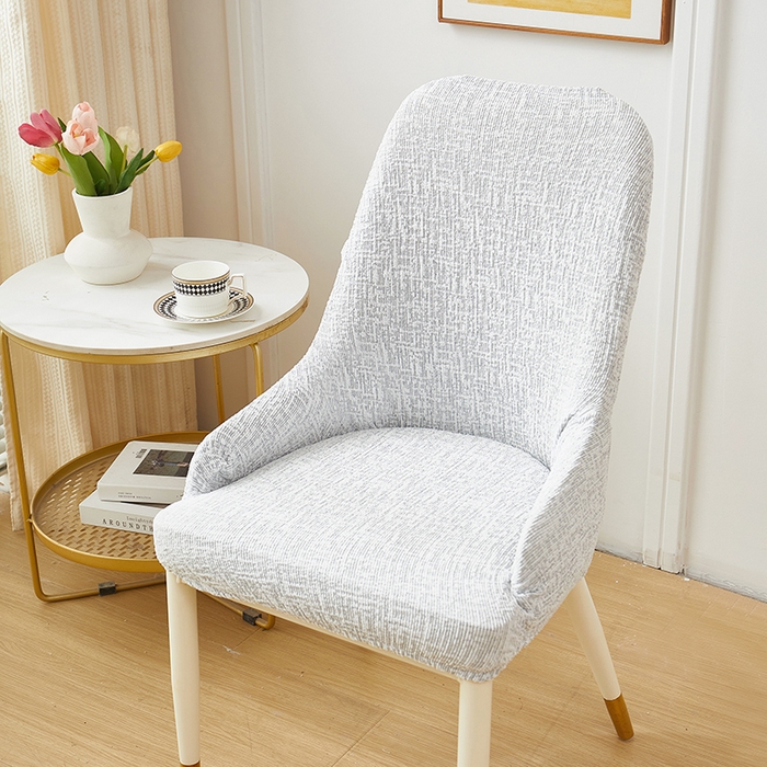 91家纺网 家纺一手货源 找家纺 丝绮鹿 2025新款竹节雪尼尔小扶手椅套 竹节雪尼尔-月光浅灰