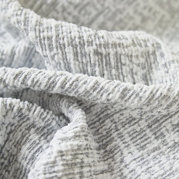 91家纺网 家纺一手货源 找家纺 丝绮鹿 2025新款竹节雪尼尔小扶手椅套 竹节雪尼尔-月光浅灰