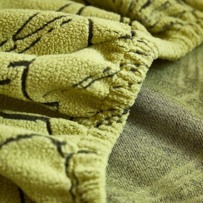 91家纺网 家纺一手货源 找家纺 丝绮鹿 2025新款银杏叶高扶手椅套 银杏叶-橄榄绿