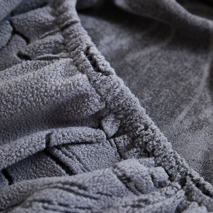 91家纺网 家纺一手货源 找家纺 丝绮鹿 2025新款银杏叶高扶手椅套 银杏叶-深灰