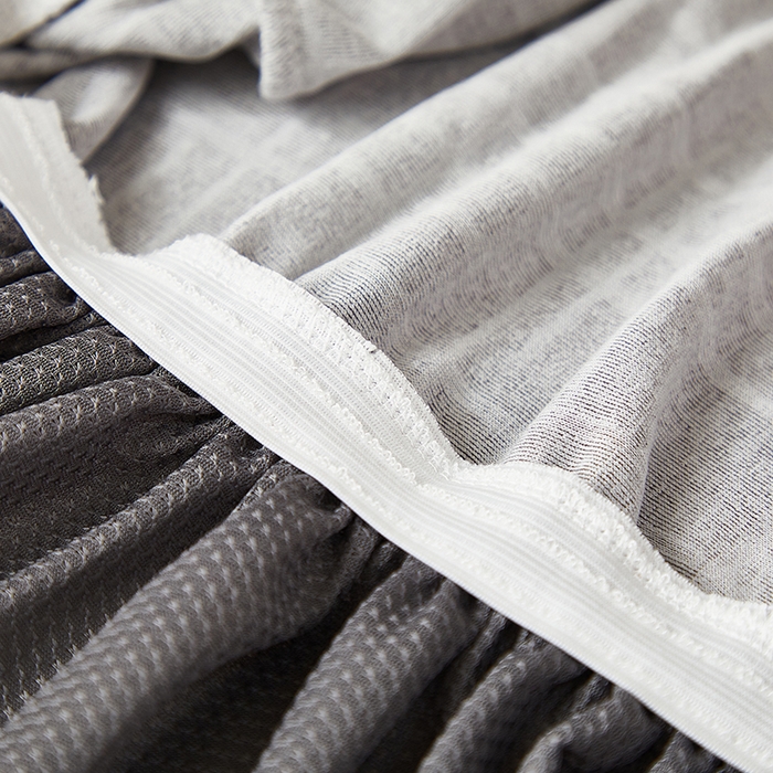 91家纺网 家纺一手货源 找家纺 丝绮鹿 2025新款极简裙摆款椅套 极简-灰